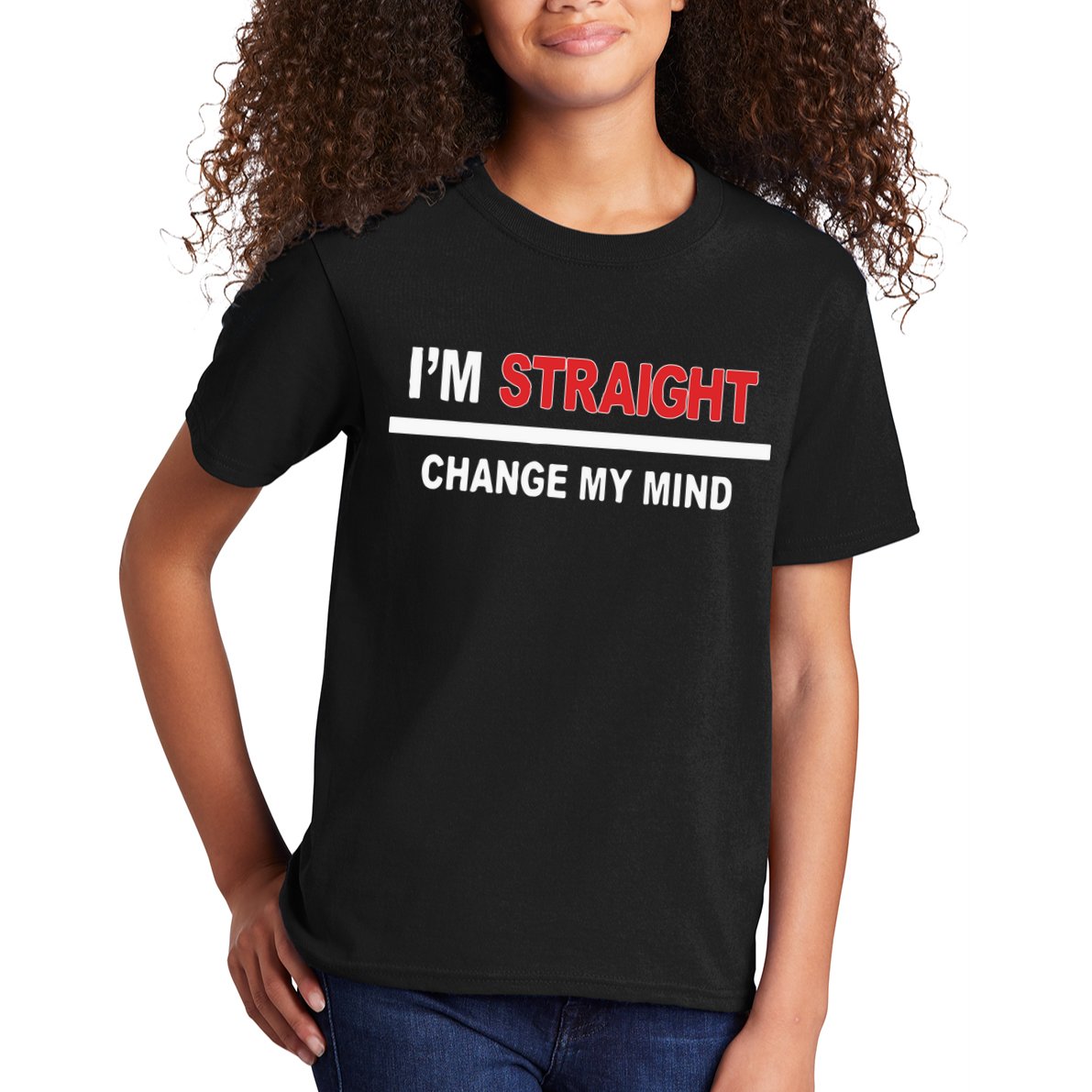 I’M Straight Change My Mind Kids T-Shirt