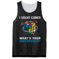 I Solve Cubes Superpower Funny Speed Cubing Mesh Reversible Basketball Jersey Tank