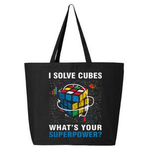 I Solve Cubes Superpower Funny Speed Cubing 25L Jumbo Tote