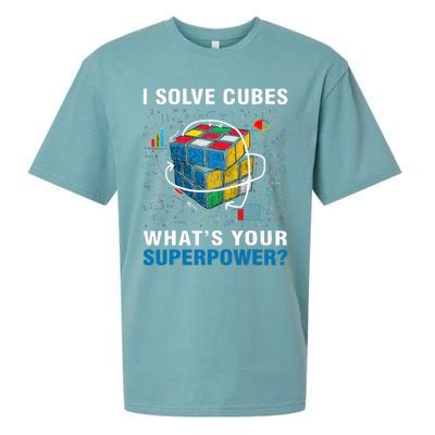 I Solve Cubes Superpower Funny Speed Cubing Sueded Cloud Jersey T-Shirt