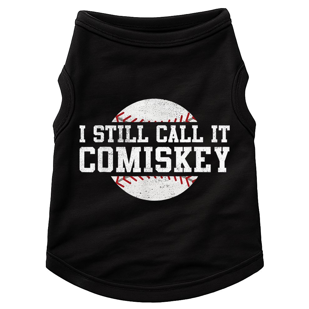 I Still Call It Comiskey Baseball Player Vintage Sport Doggie Tank