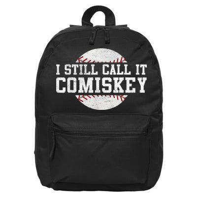 I Still Call It Comiskey Baseball Player Vintage Sport 16 in Basic Backpack