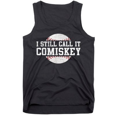 I Still Call It Comiskey Baseball Player Vintage Sport Tank Top