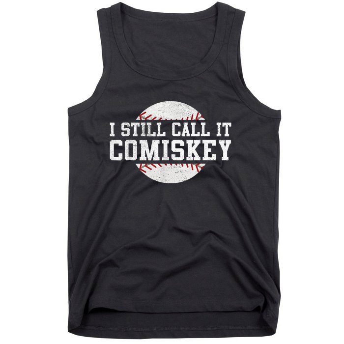 I Still Call It Comiskey Baseball Player Vintage Sport Tank Top