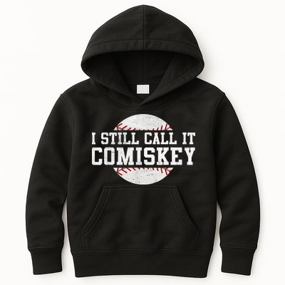 I Still Call It Comiskey Baseball Player Vintage Sport Kids Hoodie