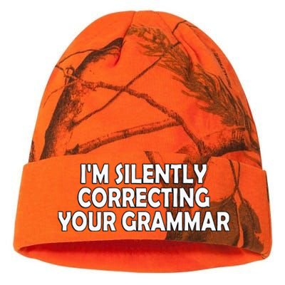 I'm Silently Correcting Your Grammar Wo Teacher Kati Licensed 12" Camo Beanie