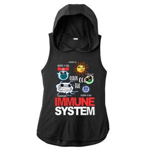 Immune System Cells Biology Cell Science Humor Ladies PosiCharge Tri-Blend Wicking Draft Hoodie Tank