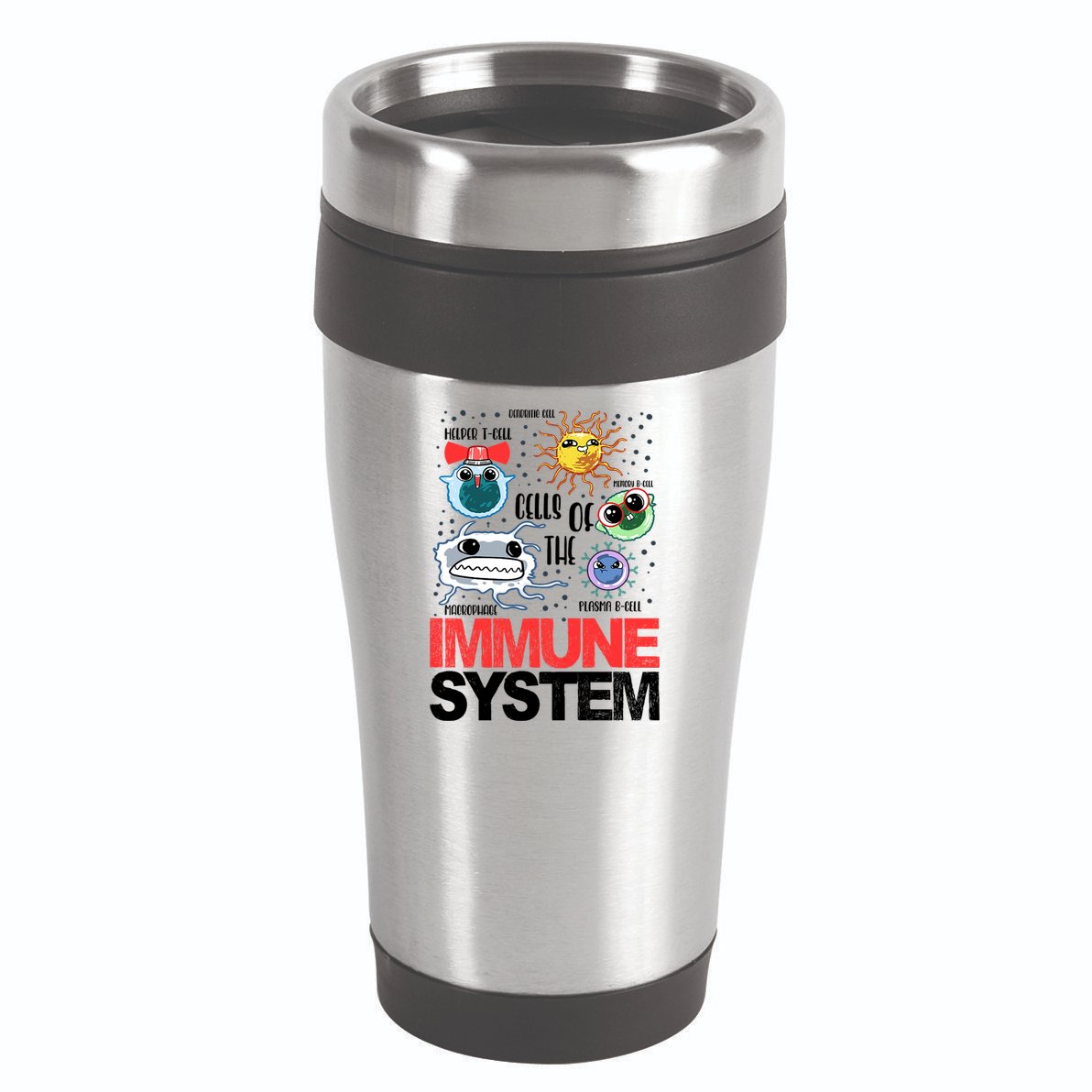 Immune System Cells Biology Cell Science Humor 16oz Travel Tumbler
