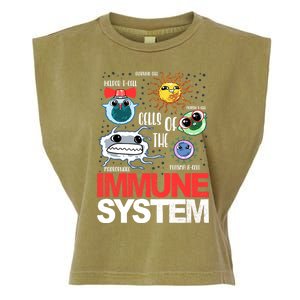 Immune System Cells Biology Cell Science Humor Garment-Dyed Women's Muscle Tee