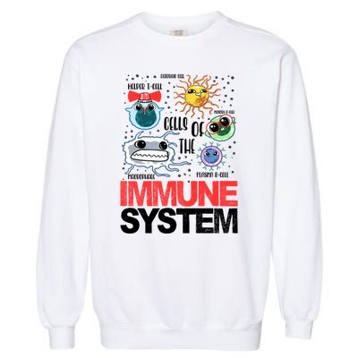 Immune System Cells Biology Cell Science Humor Garment-Dyed Sweatshirt