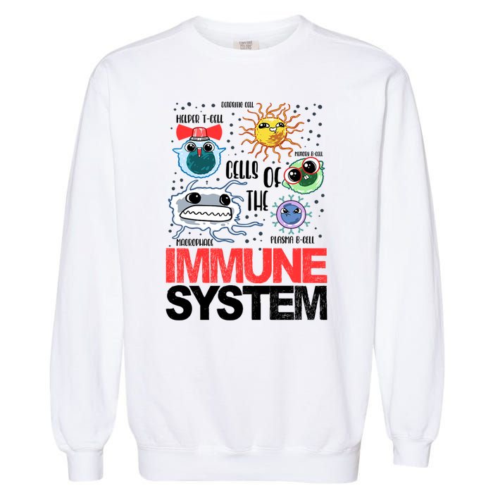 Immune System Cells Biology Cell Science Humor Garment-Dyed Sweatshirt