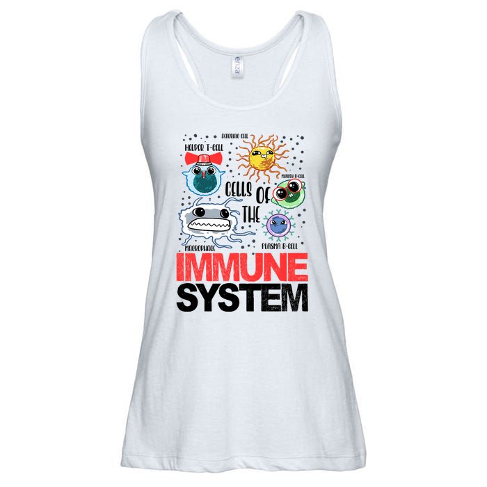 Immune System Cells Biology Cell Science Humor Ladies Essential Flowy Tank