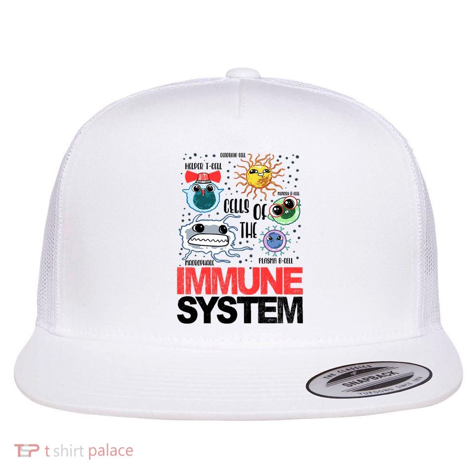 Immune System Cells Biology Cell Science Humor Flatbill Hat