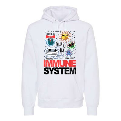 Immune System Cells Biology Cell Science Humor Premium Hoodie