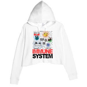 Immune System Cells Biology Cell Science Humor Crop Fleece Hoodie