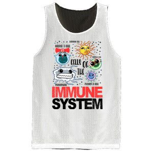 Immune System Cells Biology Cell Science Humor Mesh Reversible Basketball Jersey Tank