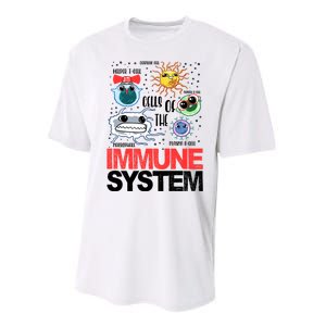 Immune System Cells Biology Cell Science Humor Performance Sprint T-Shirt