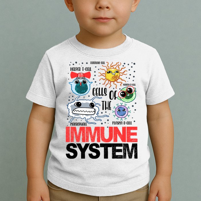 Immune System Cells Biology Cell Science Humor Toddler T-Shirt