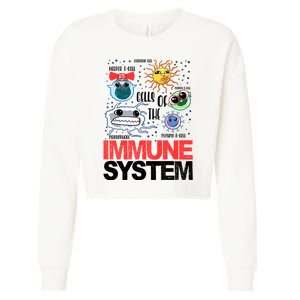 Immune System Cells Biology Cell Science Humor Cropped Pullover Crew