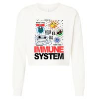 Immune System Cells Biology Cell Science Humor Cropped Pullover Crew