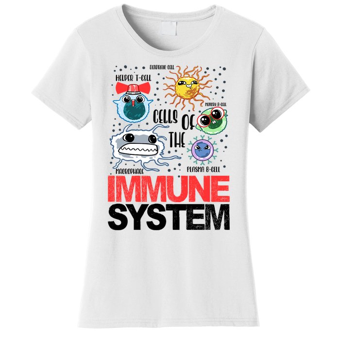 Immune System Cells Biology Cell Science Humor Women's T-Shirt