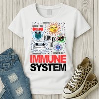 Immune System Cells Biology Cell Science Humor Womens T-Shirt