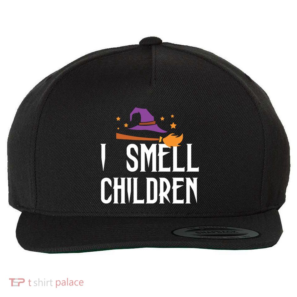 I Smell Children Funny Halloween Teacher Gift Wool Snapback Cap