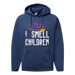 I Smell Children Funny Halloween Teacher Gift Performance Fleece Hoodie