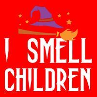 I Smell Children Funny Halloween Teacher Gift Women's V-Neck T-Shirt