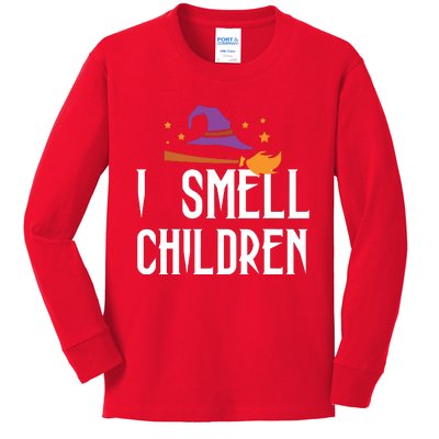 I Smell Children Funny Halloween Teacher Gift Kids Long Sleeve Shirt