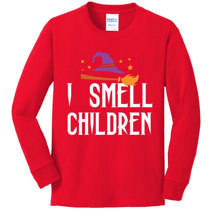 I Smell Children Funny Halloween Teacher Gift Kids Long Sleeve Shirt