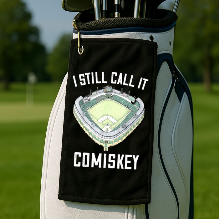 I Still Call It Comiskey Chicago Baseball Vintage Golf Towel