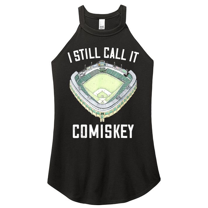 I Still Call It Comiskey Chicago Baseball Vintage Women's Perfect Tri Rocker Tank