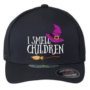 I Smell Children Teacher Halloween Party Witch Easy Costume Flexfit Unipanel Trucker Cap