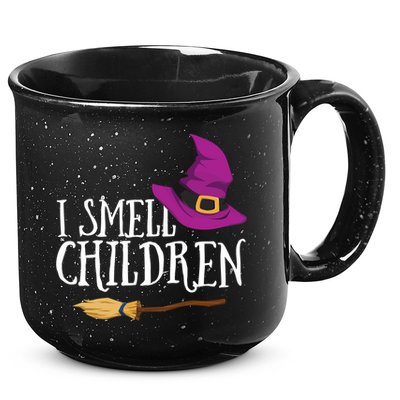 I Smell Children Teacher Halloween Party Witch Easy Costume 15oz Campfire Ceramic Mug