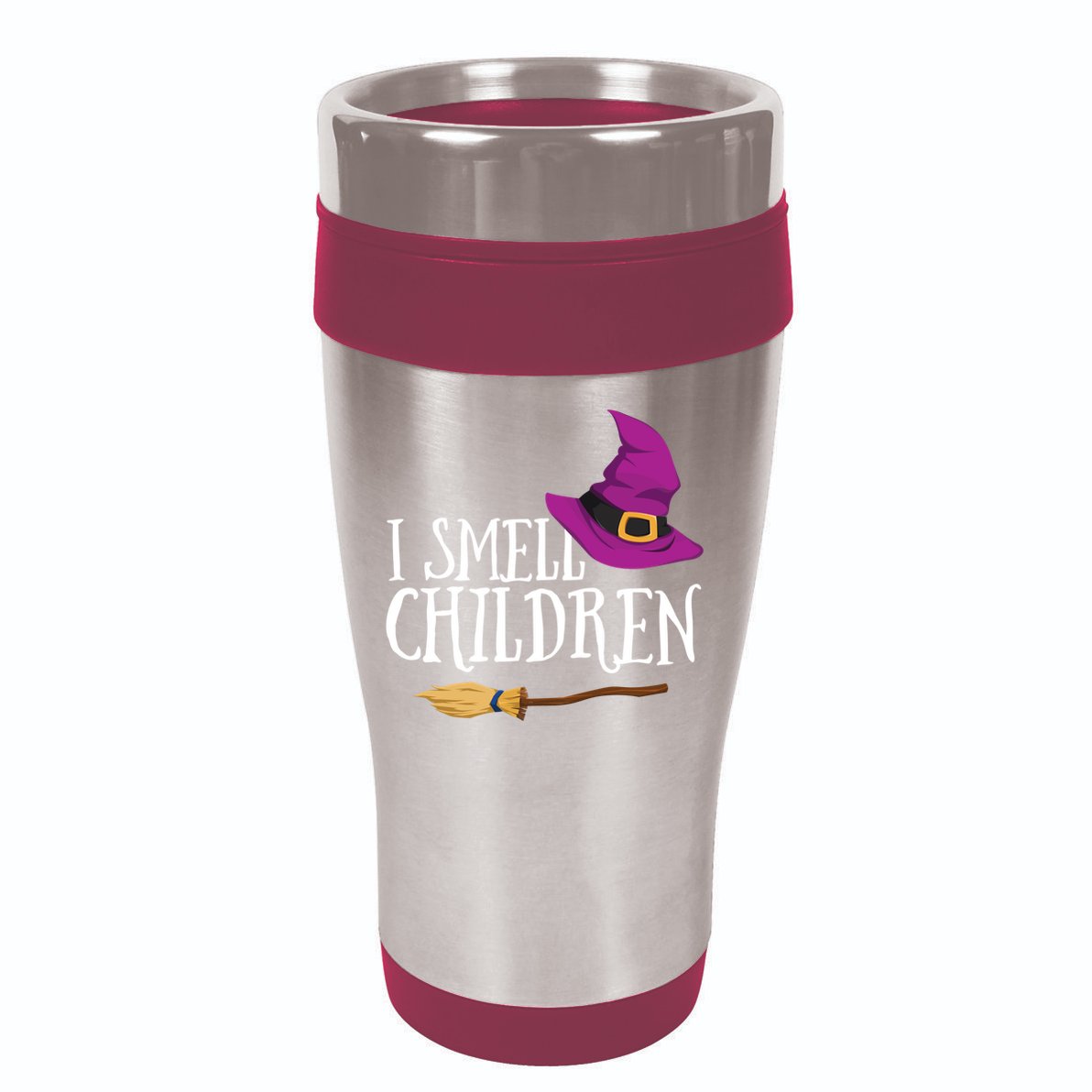 I Smell Children Teacher Halloween Party Witch Easy Costume 16oz Travel Tumbler