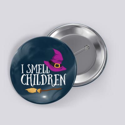 I Smell Children Teacher Halloween Party Witch Easy Costume Button