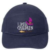 I Smell Children Teacher Halloween Party Witch Easy Costume 7-Panel Snapback Hat