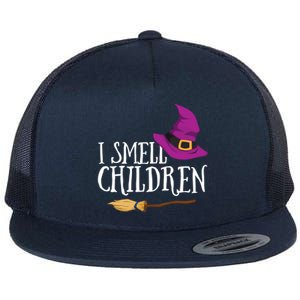 I Smell Children Teacher Halloween Party Witch Easy Costume Flat Bill Trucker Hat