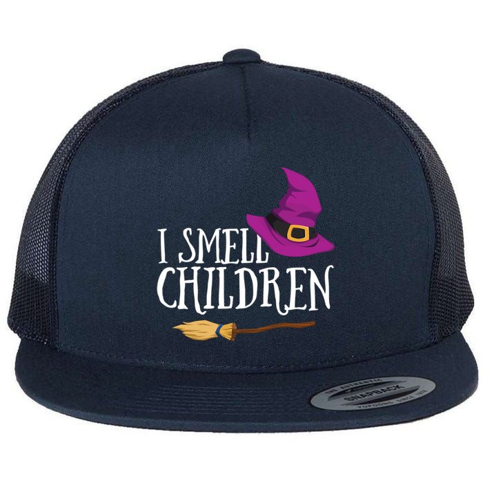 I Smell Children Teacher Halloween Party Witch Easy Costume Flat Bill Trucker Hat