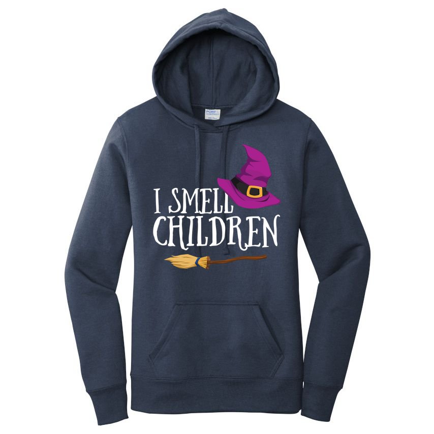 I Smell Children Teacher Halloween Party Witch Easy Costume Women's Pullover Hoodie
