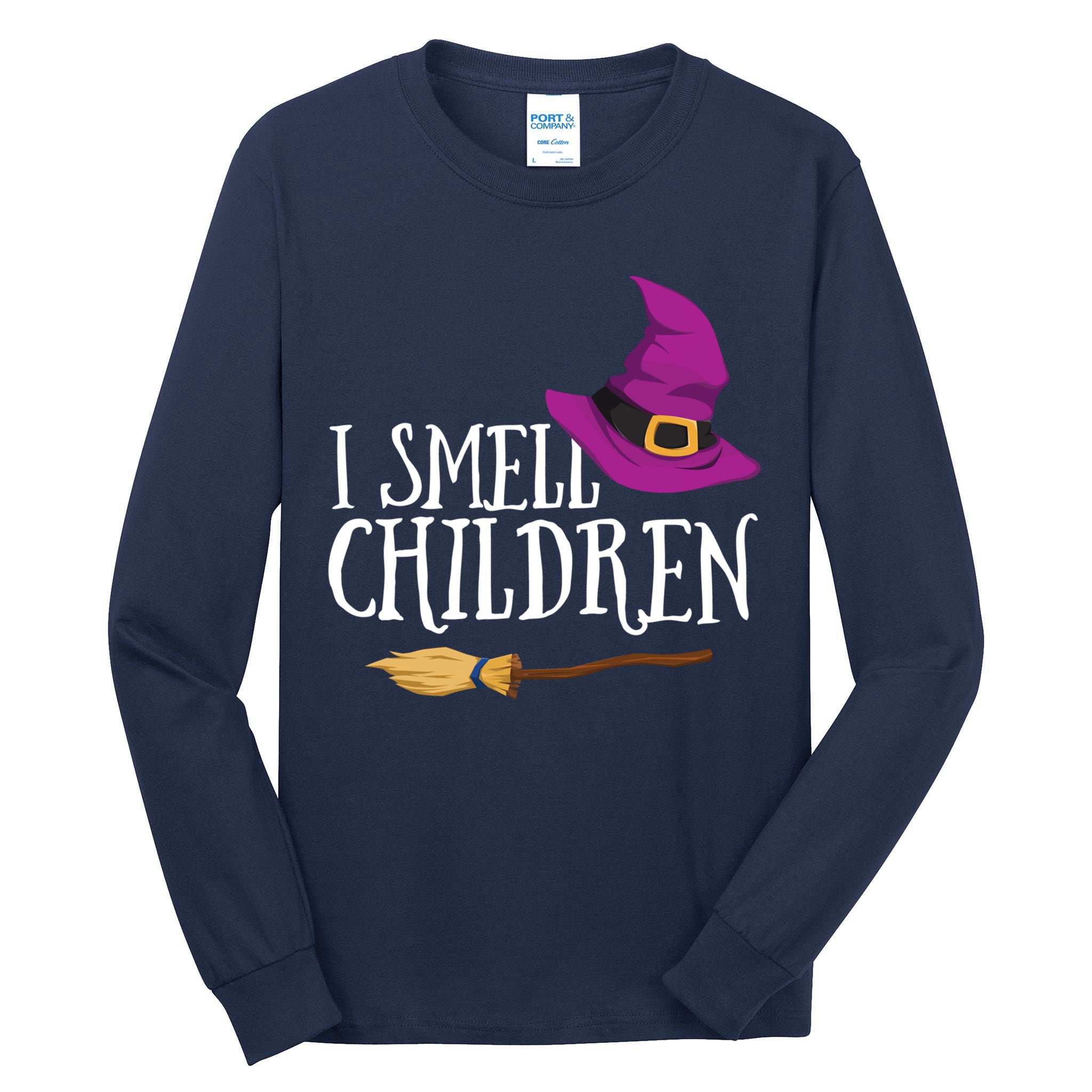 I Smell Children Teacher Halloween Party Witch Easy Costume Tall Long Sleeve T-Shirt