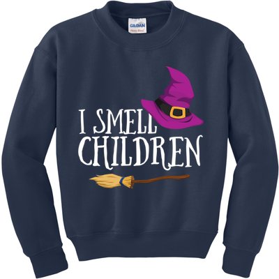 I Smell Children Teacher Halloween Party Witch Easy Costume Kids Sweatshirt