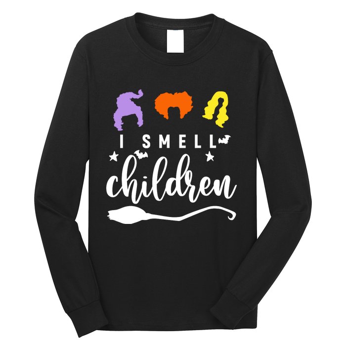 I Smell Children Witch Halloween Costume Long Sleeve Shirt