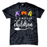 I Smell Children Witch Halloween Costume Tie-Dye T-Shirt