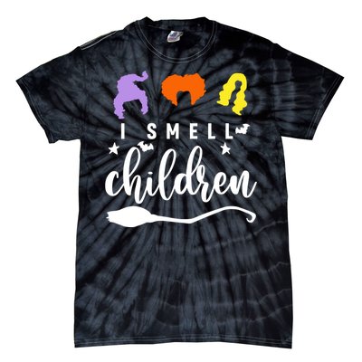 I Smell Children Witch Halloween Costume Tie-Dye T-Shirt