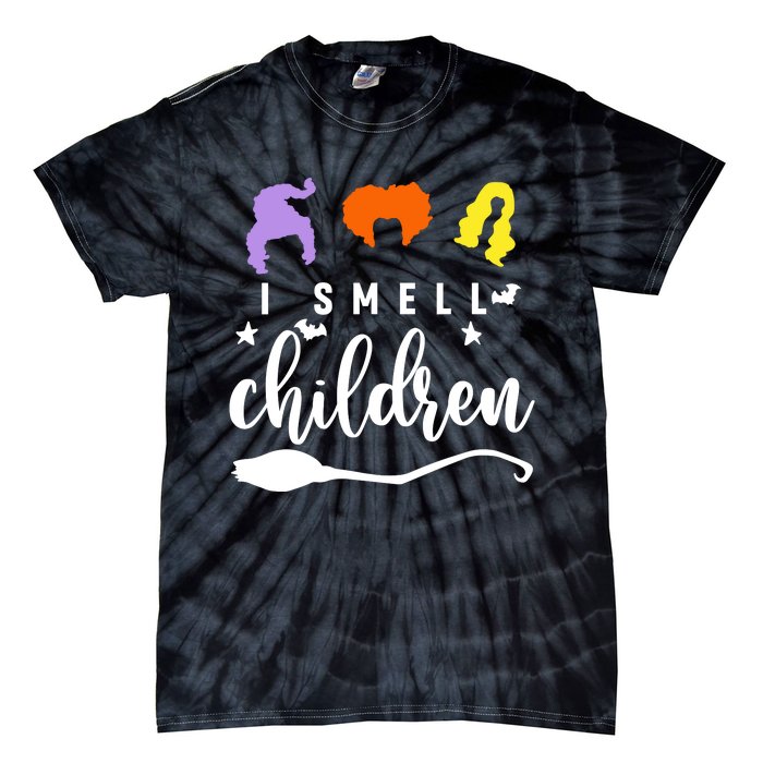 I Smell Children Witch Halloween Costume Tie-Dye T-Shirt