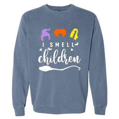 I Smell Children Witch Halloween Costume Garment-Dyed Sweatshirt