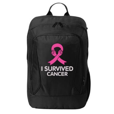 I Survived Cancer Breast Cancer Awareness City Backpack