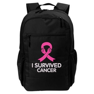 I Survived Cancer Breast Cancer Awareness Backpack